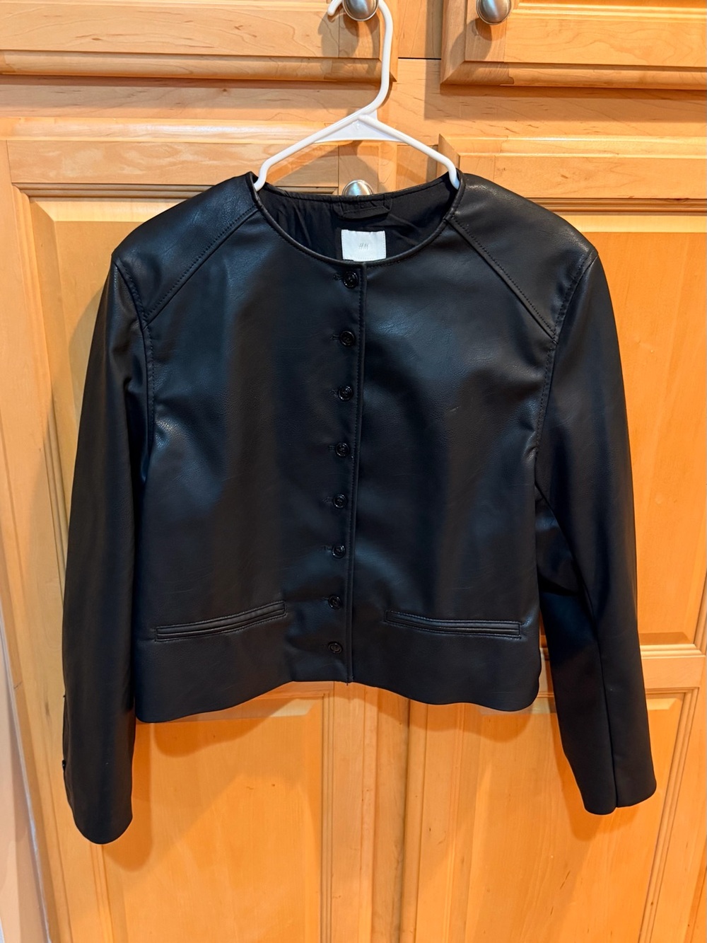 NWOT H&M Black Faux Leather Jacket